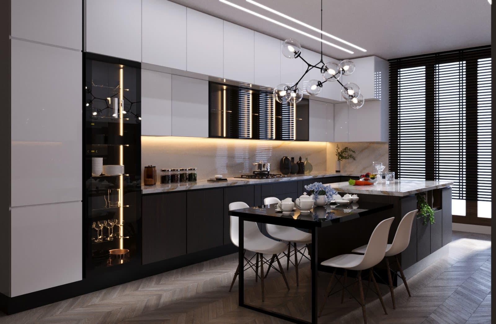 Matt Black kitchen by Amaza Homes