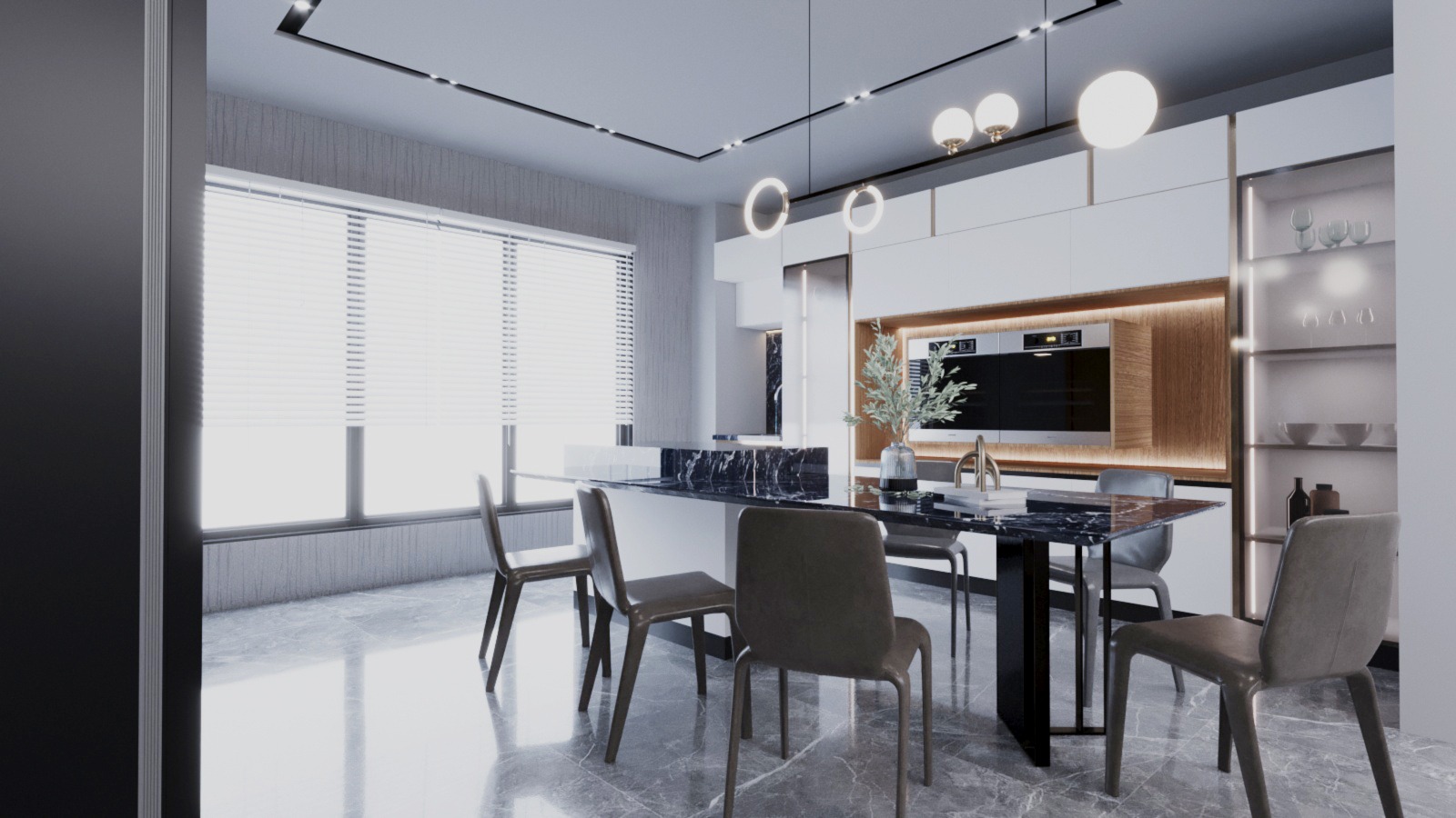 Glass Cabinet Kitchen