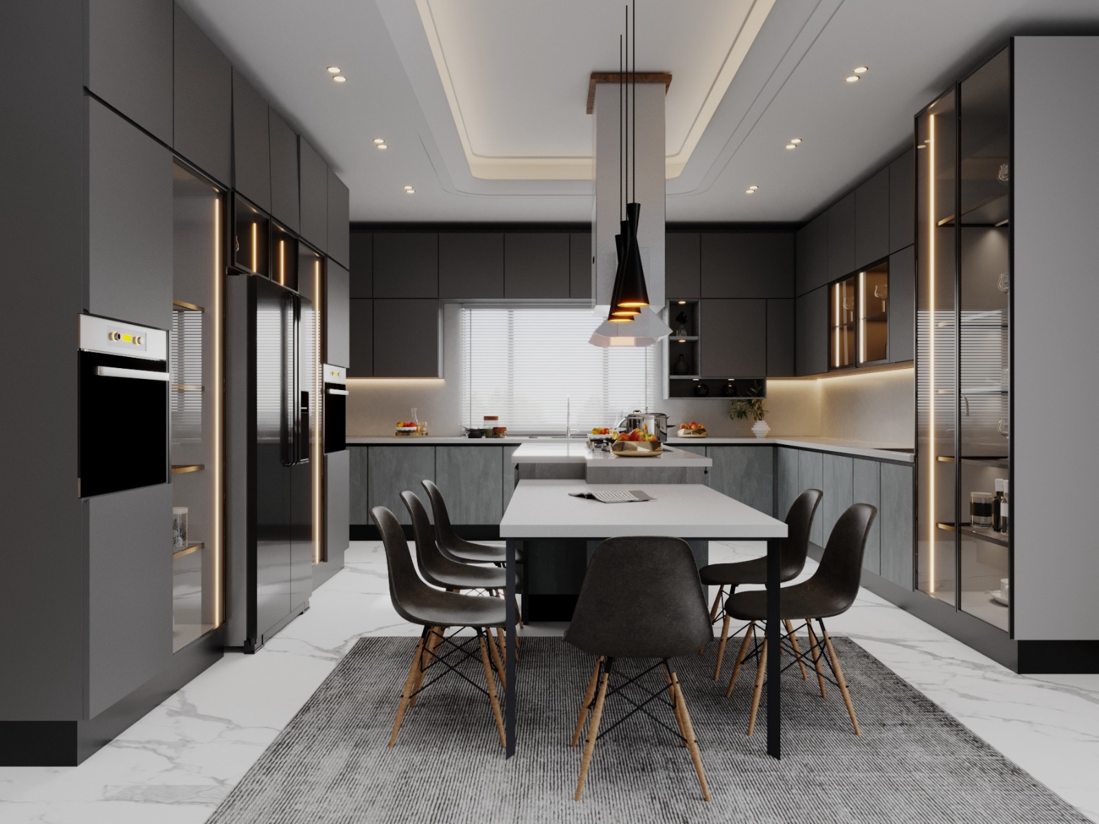 Glass Cabinet Kitchen