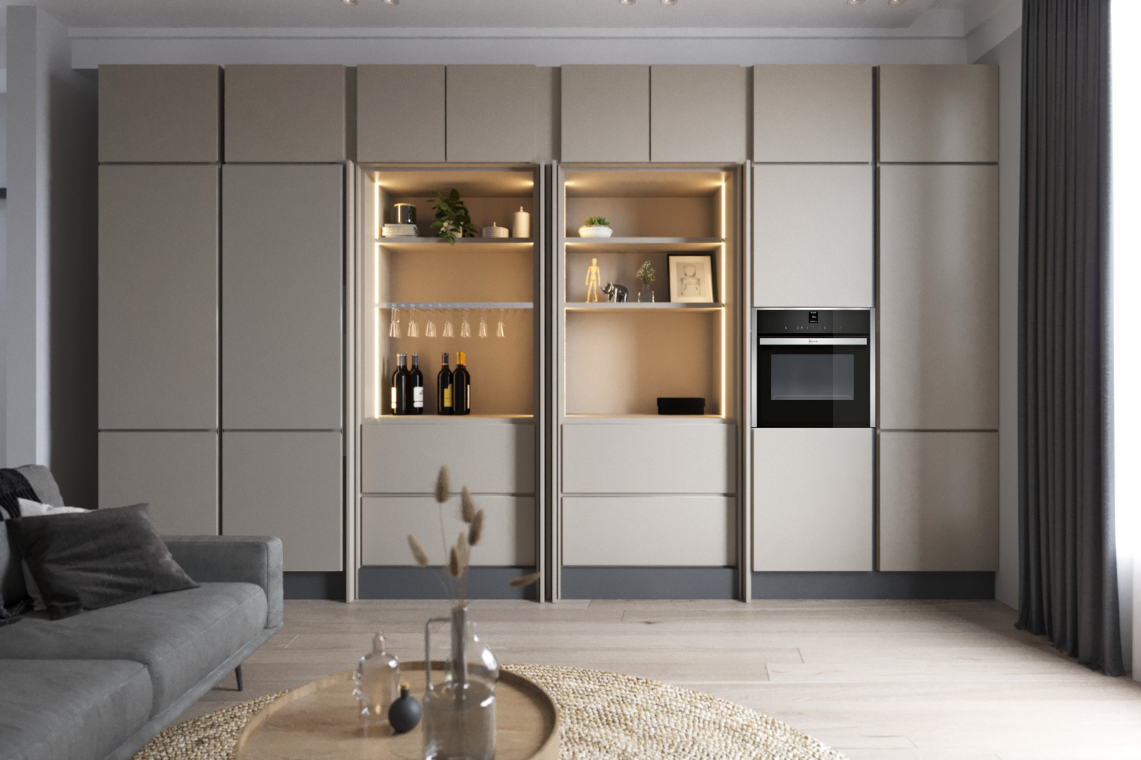 Glass Cabinet Kitchen